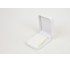 Austin Collection White Leatherette, Pendant Box 2 3/4' x 4' x 1 3/8' H